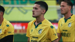 Tepatnya pada menit ke-34, saat NAC Breda menguasai bola dari lemparan ke dalam. Bola lemparan dalam mengarah kepada Lewis Holtby mendekati wilayah kotak penalti.