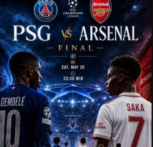 Sedang Berlangsung! Ini Link Live Streaming Final Liga Champions: PSG vs Arsenal di Vidio